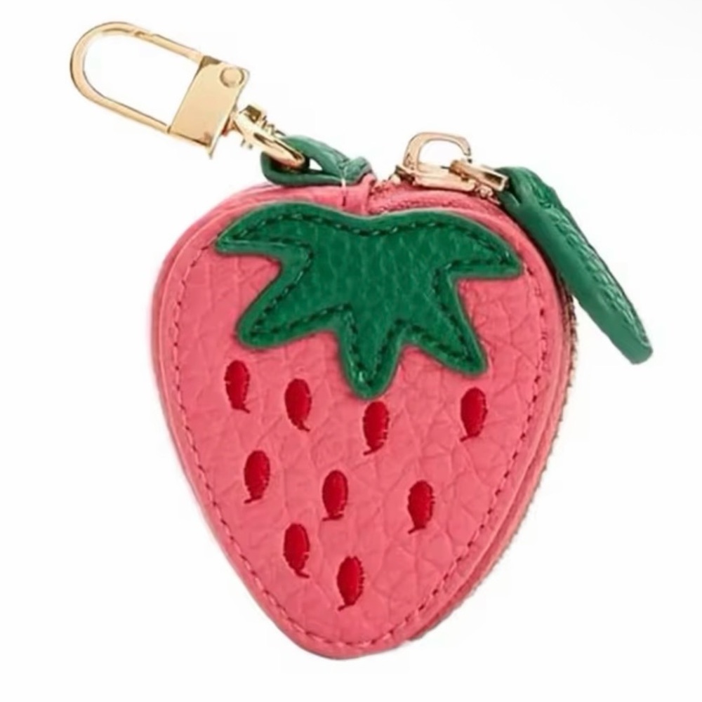 Strawberry Bag Charm + Coin Purse + Keychain - Picture 2 of 2